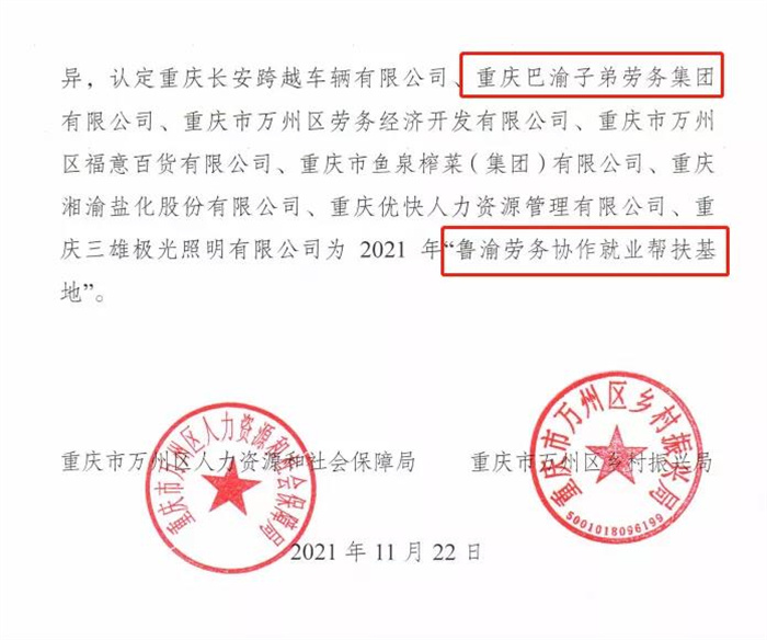 請回答2021 巴渝子弟集團公司年終回顧